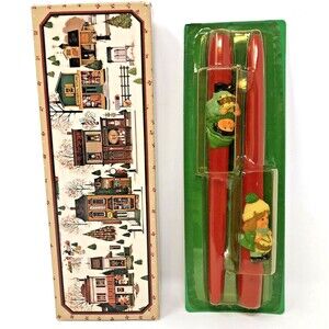 1982 AVON Celebrates A Country Christmas The Littlest Drummers 10" Taper Candles